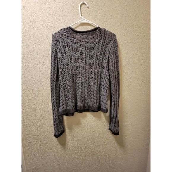 Creative Cotton Absolutely Knit Sweater, Size Medium Gray - Picture 3 of 3